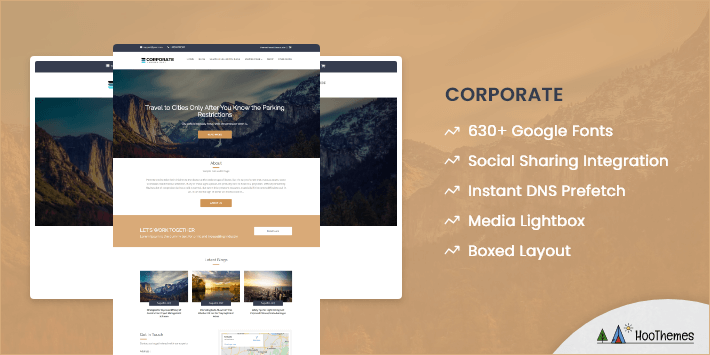 Corporate Landing Page WordPress Theme