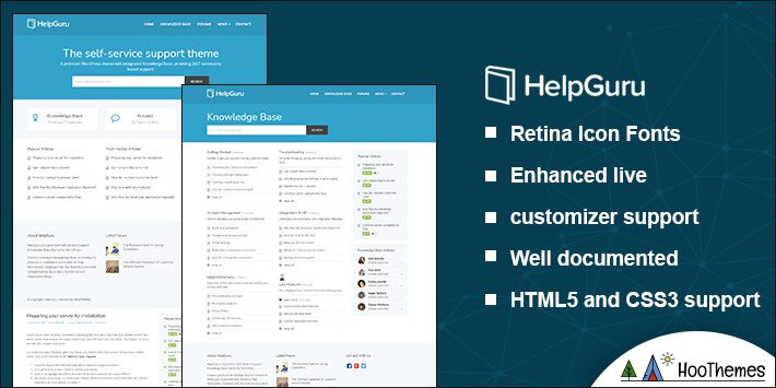 HelpGuru Helpdesk WordPress Theme