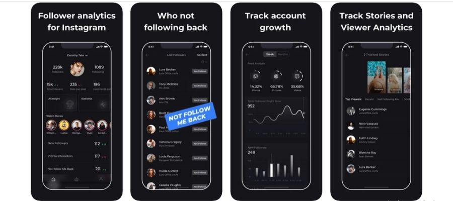 Reports + Instagram unfollow app