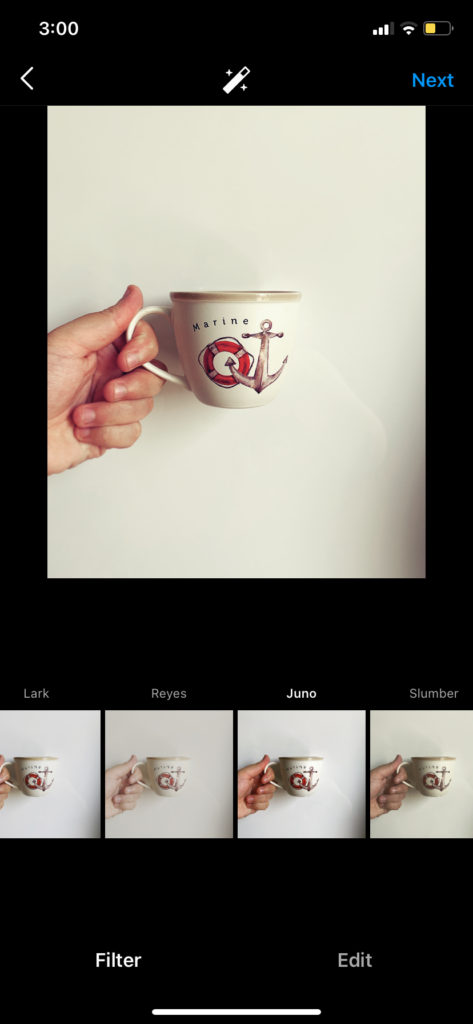 Best Instagram Filter for Posts #3: Juno