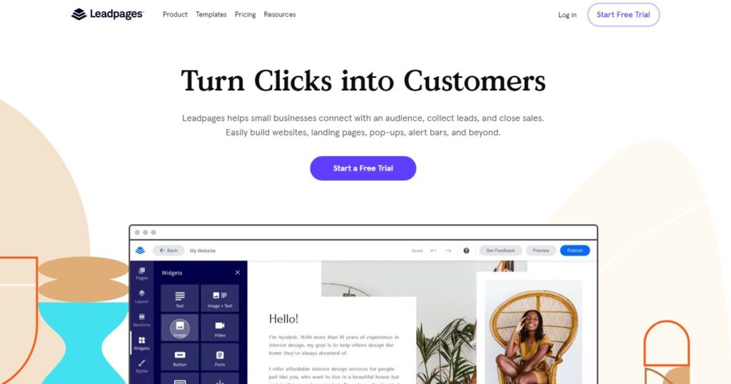 CRO tools Leadpages