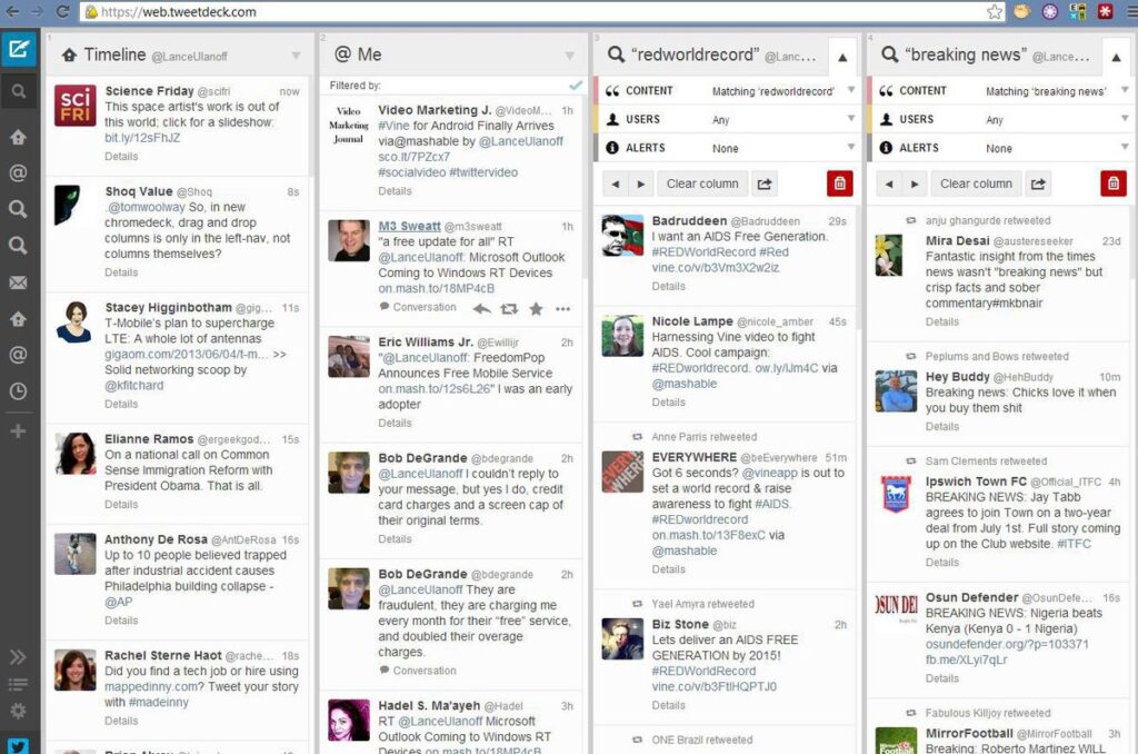 Free Influencer Tools Tweetdeck