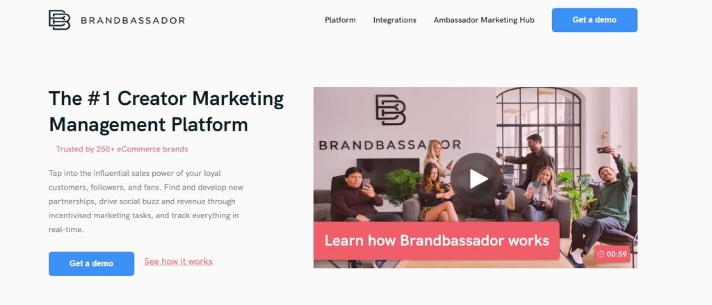Influencer marketing platforms BrandBassador