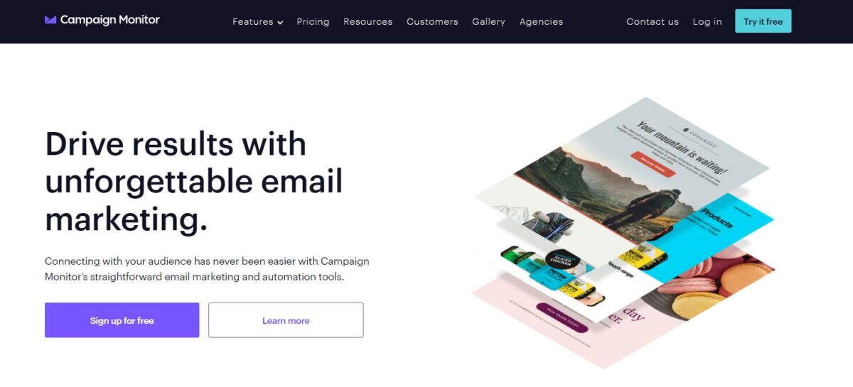 Campaign Monitor; Prominent eCommerce Marketing Automation