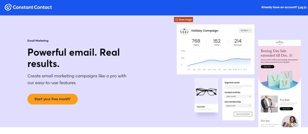 eCommerce Marketing Tools Constant Contact