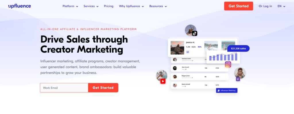 Upfluence; Renowned eCommerce Tool for Creator Marketing