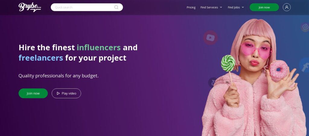 Free Influencer Marketing Platform Brybe