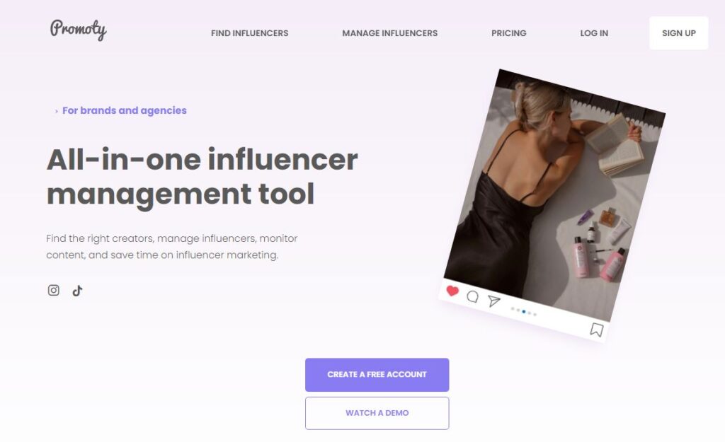 Free Influencer Marketing Platform Promoty