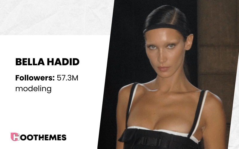 Instagram female models: Bella Hadid