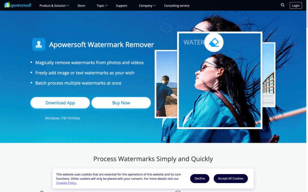 how to remove tiktok watermark: Apowersoft
