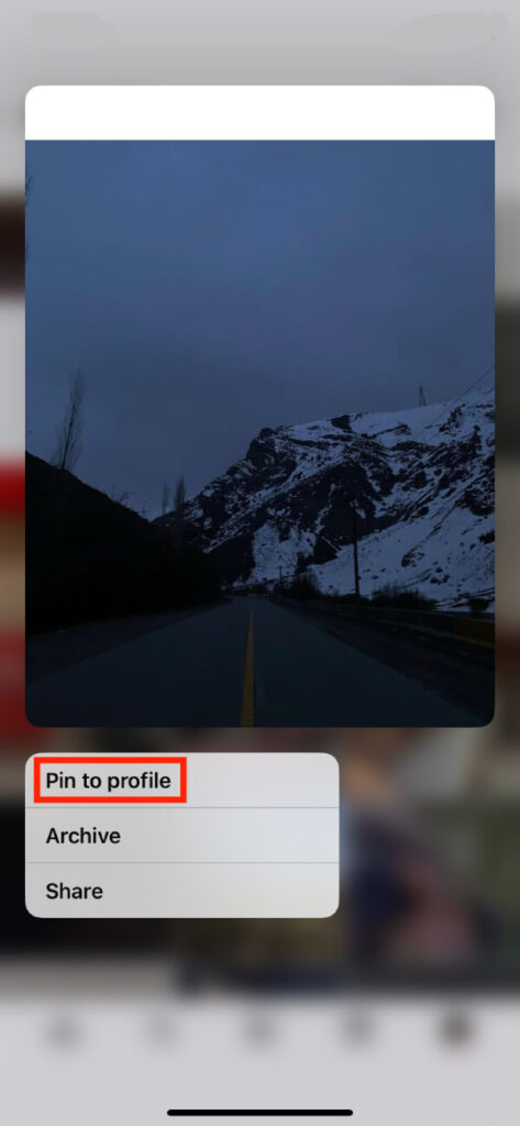how to pin on Instagram