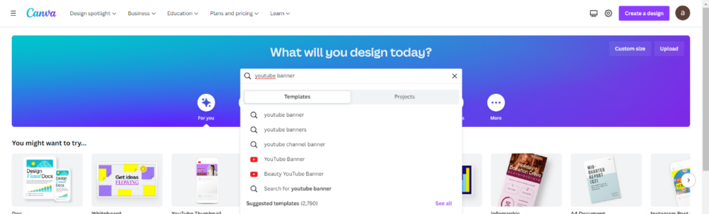 make YouTube banner with Canva
