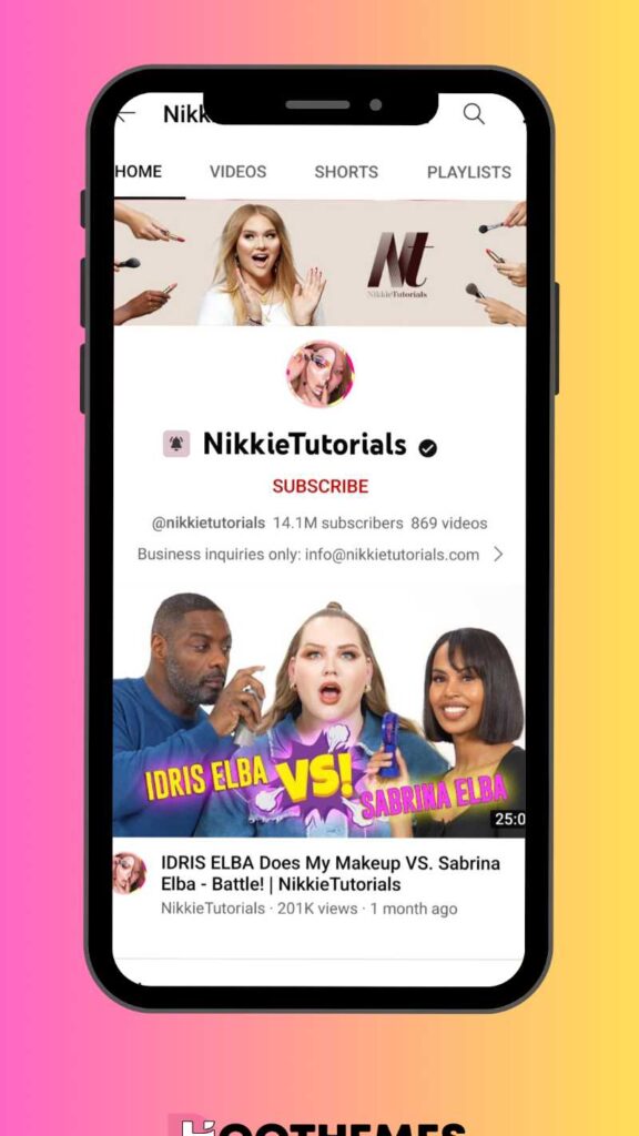 NikkieTutorials YouTube Feed