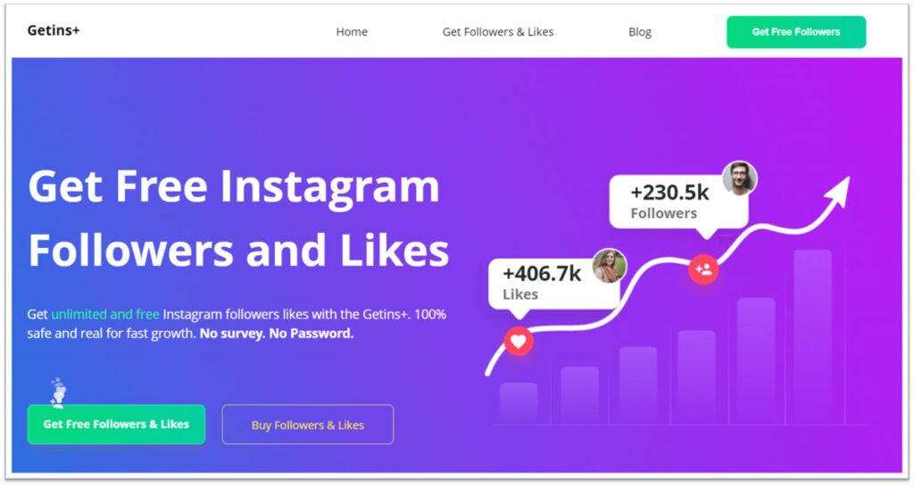 Getsins Instagram followers hack tool