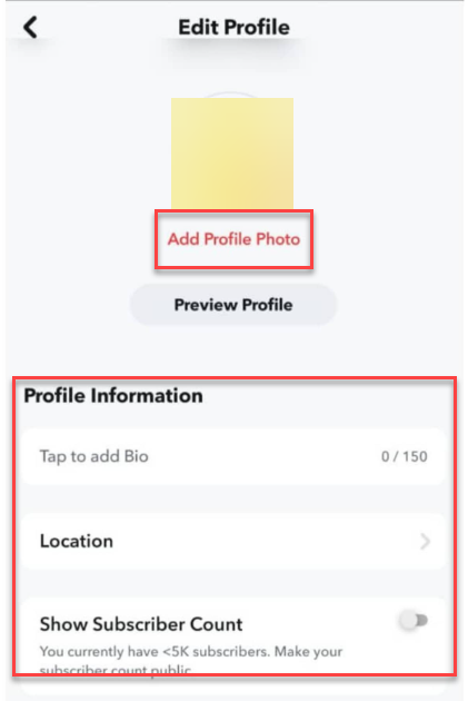 Public Profile Features