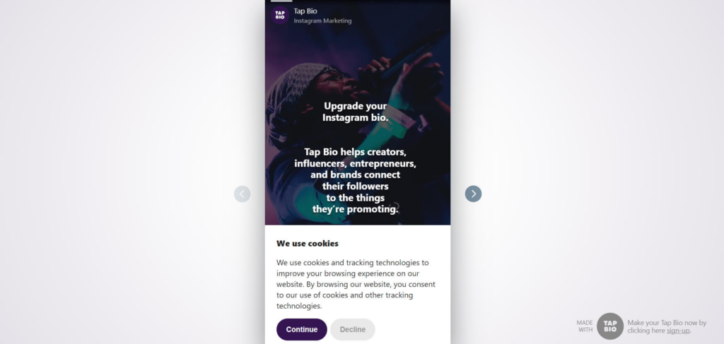 Tap Bio: Alternative for Linktree Tap Bio: Alternative for Linktree