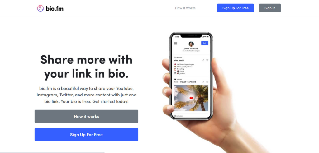 Bio.fm: Linktree Alternative Platform Bio.fm: Linktree Alternative Platform