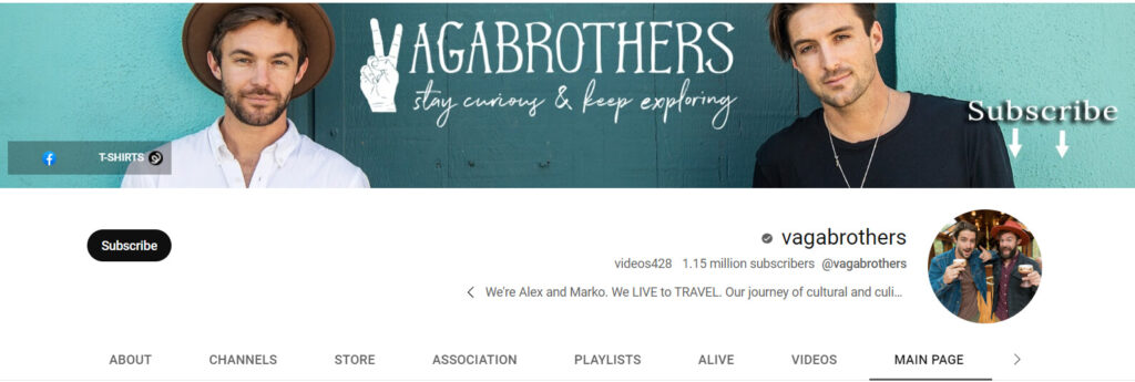 VagaBrothers: Top Vloggers and Travelers
