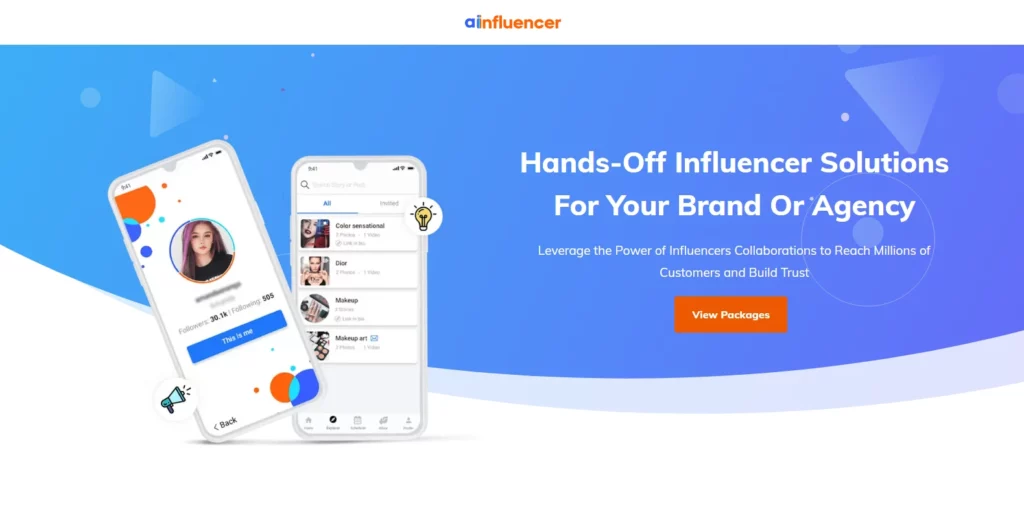 Ainfluencer Landing Page