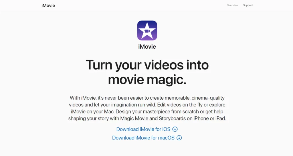best video editing app for tiktok iphone: iMovie