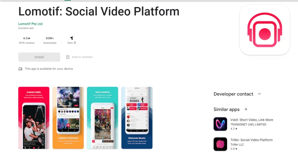 video editing app tiktok: lomotif