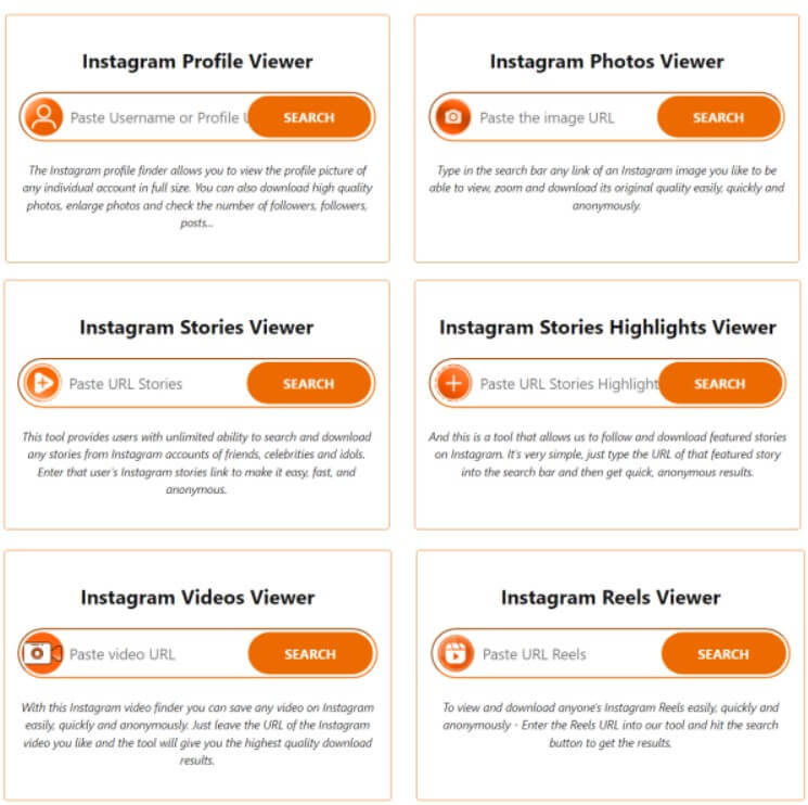 Imginn features