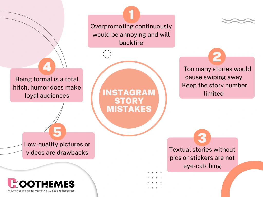 Instagram story mistakes to avoid