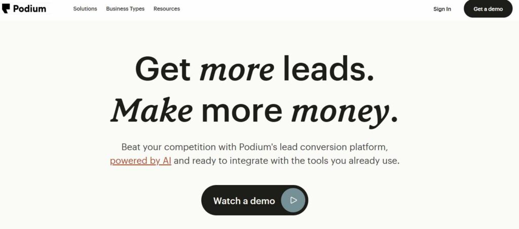 podium social media management solution