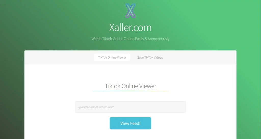 tiktok account viewer: xaller