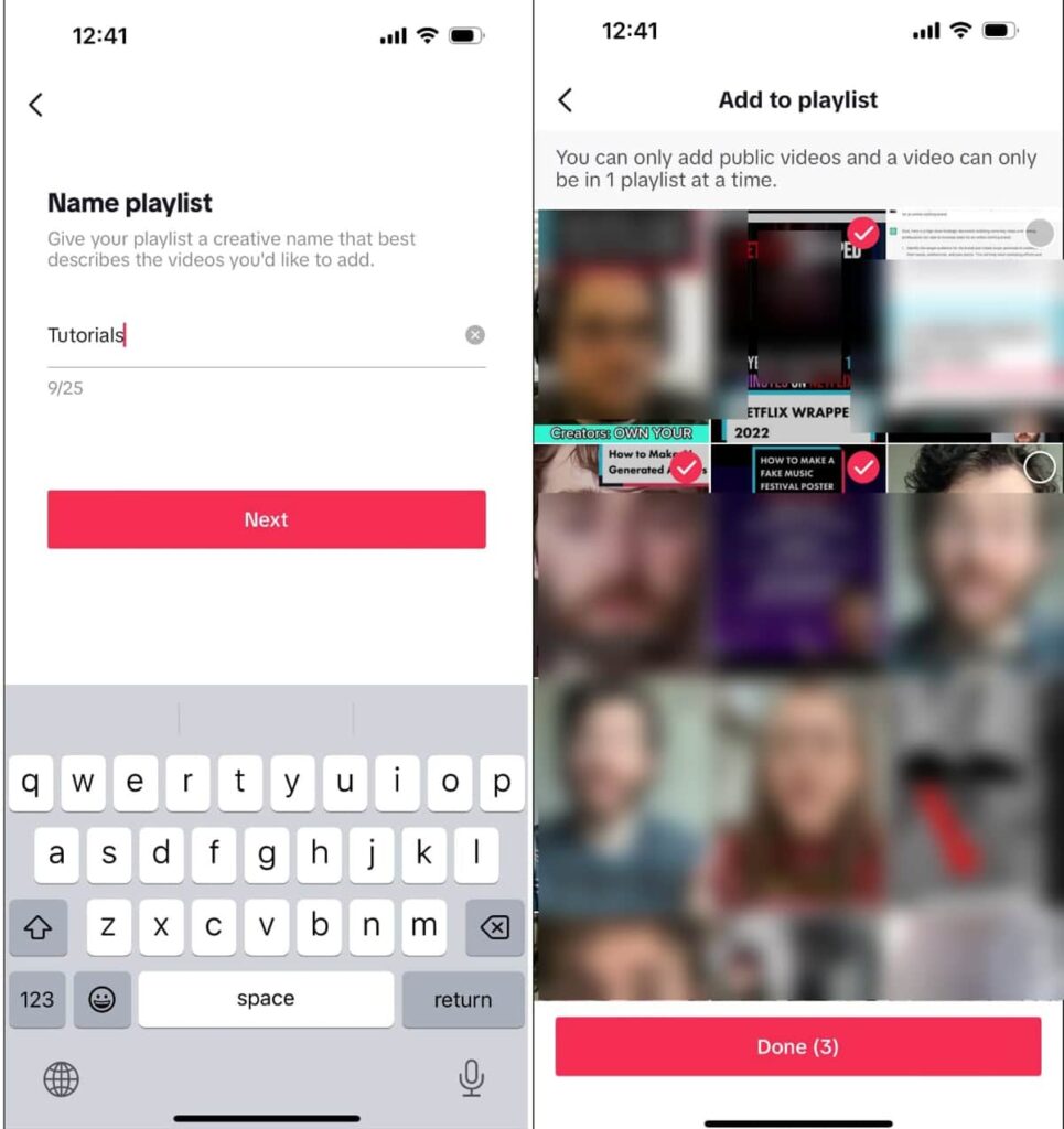 Create TikTok Playlist From A Video