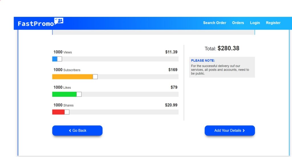 FastPromo Pricing