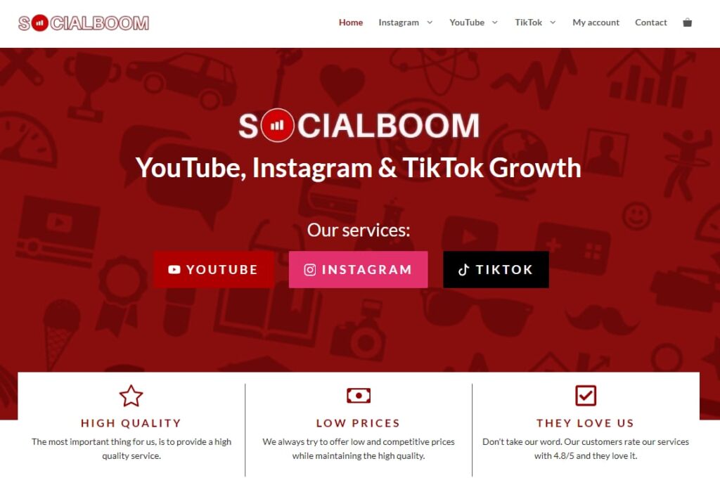 Socialboom Homepage