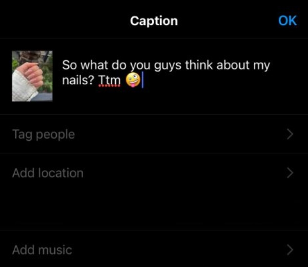 Use TTM In Captions