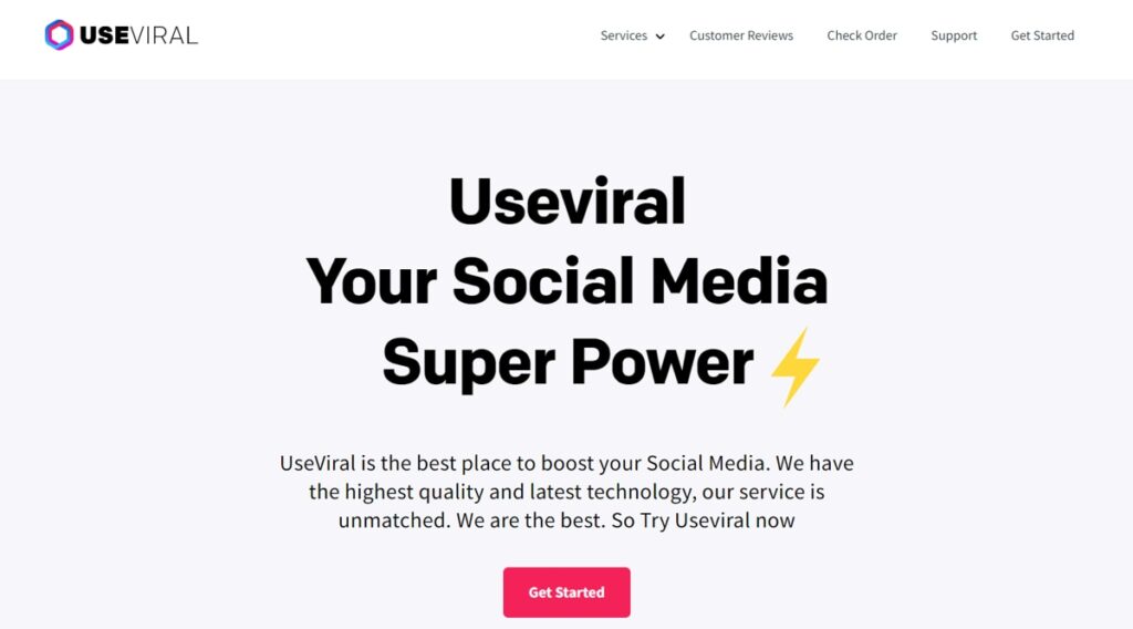 UseViral Homepage